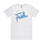 Fidels White Heather/Royal Blue T-Shirt