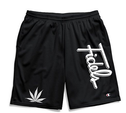 Fidels Black Champion Shorts