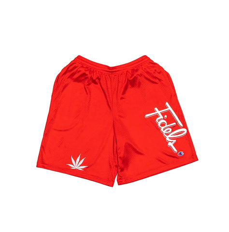 Fidels Red Champion Shorts