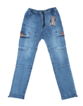Fidels Jeans Washed Blue/Orange